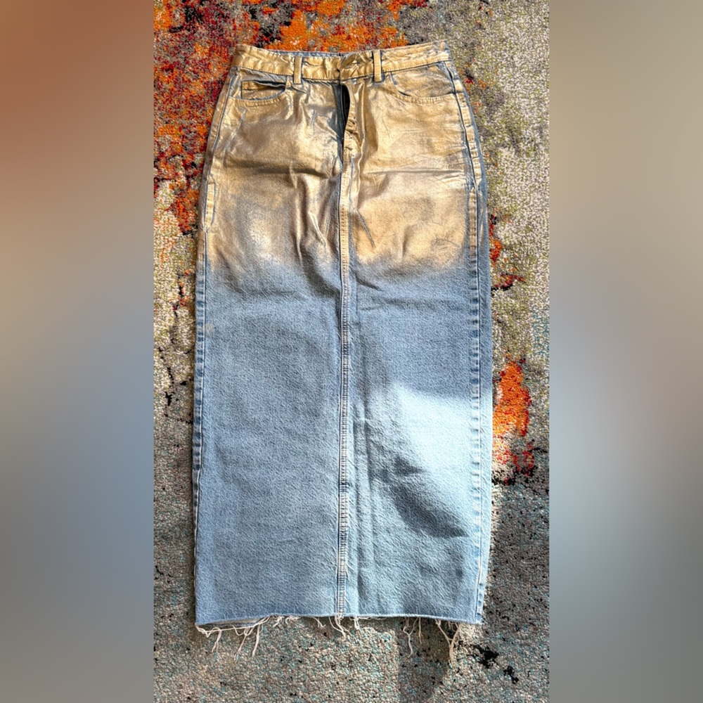 Zara mid skirt 100% cotton S
